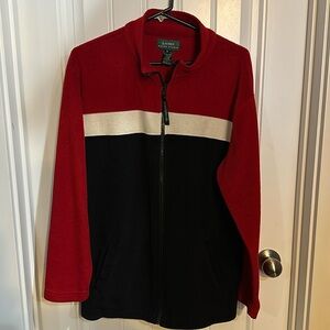 Ralph Lauren fleece jacket lightweight in good condition size medium